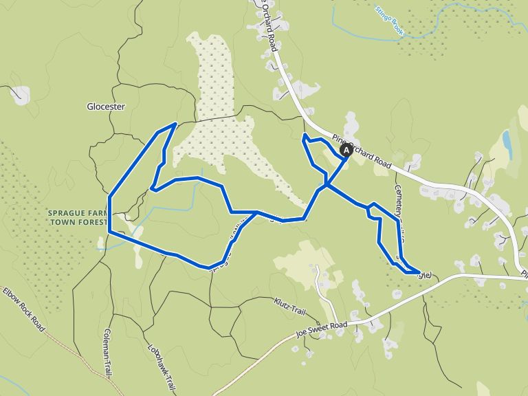 ThreeLoopHike Sprague Farm Town Forest hike Komoot